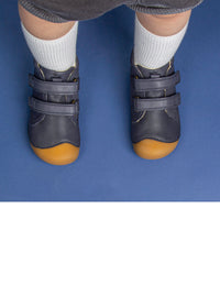 Lasten tarratennarit - Petit Velcro, ruskea, Bundgaard Zero Heel