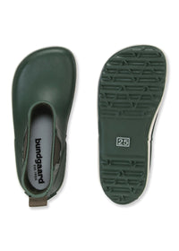 Rubber boots - short shaft, Army, dark green, Bundgaard Zero Heel