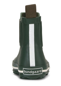 Rubber boots - short shaft, Army, dark green, Bundgaard Zero Heel