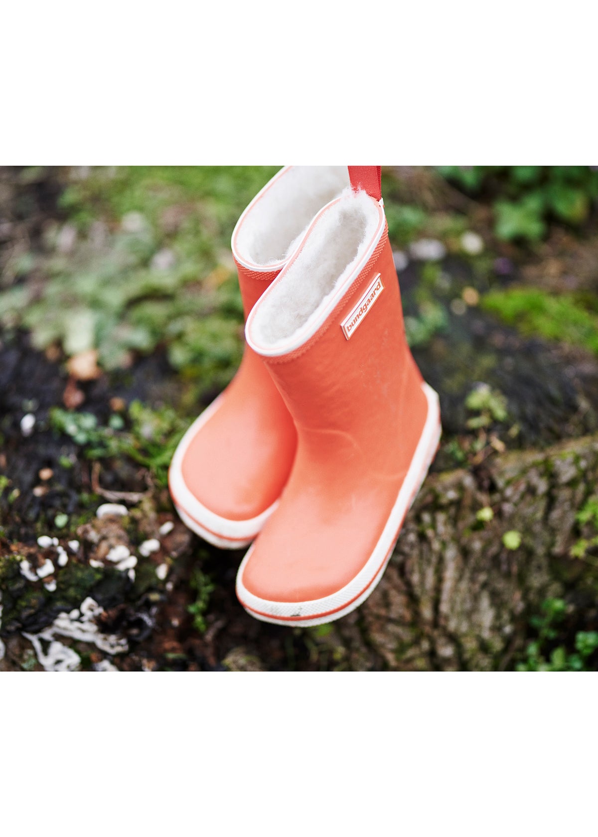Rubber boots with a warm lining - red, Charly High Warm