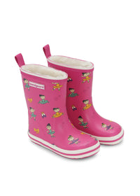 Rubber boots with a warm lining - pink, ballerina, Charly High Warm