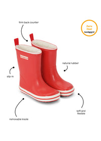 Rubber boots with a warm lining - gray, robots, Charly High Warm