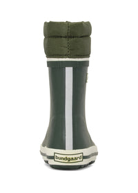 Rubber boots with a warm lining - dark green, drawstrings, Cirro High Warm