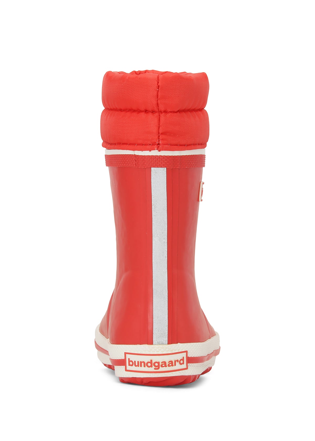 Rubber boots with a warm lining - red, drawstrings, Cirro High Warm