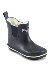 Rubber boots with a warm lining - dark blue, short shaft, Charly Low Warm