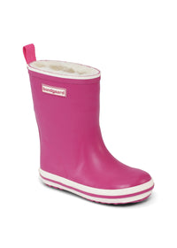 Rubber boots with a warm lining - raspberry red, Charly High Warm