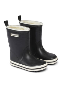 Rubber boots with a warm lining - black, Charly High Warm