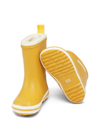 Rubber boots with a warm lining - yellow, Charly High Warm