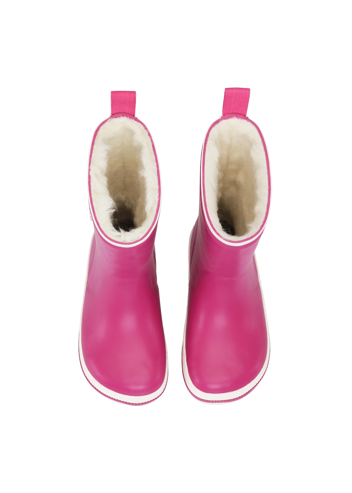 Rubber boots with a warm lining - raspberry red, Charly High Warm