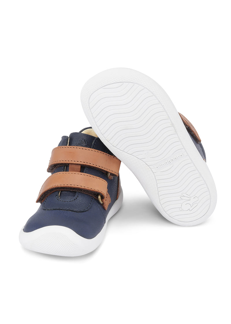 Lasten tarratennarit - The Walk Velcro Sporty, tummansininen, Bundgaard Zero Heel
