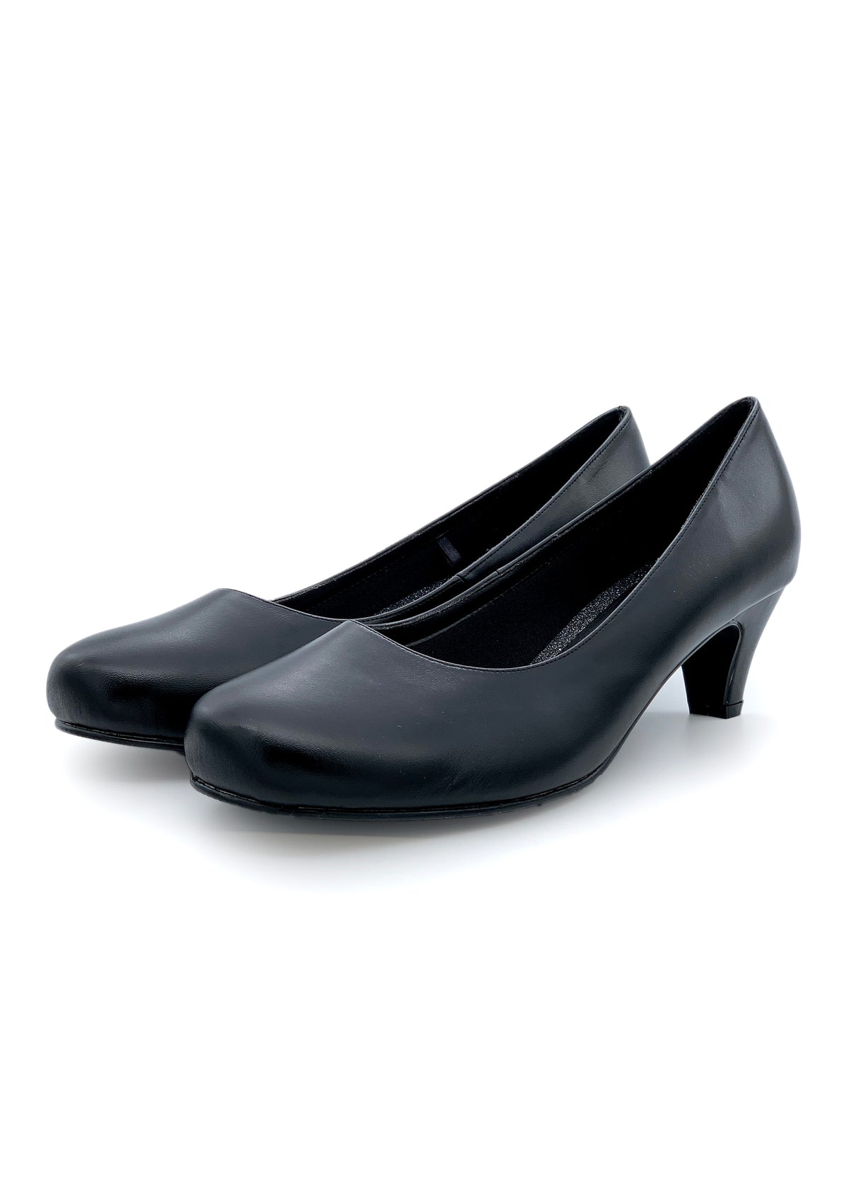 Open-toed shoes - black, wide lace