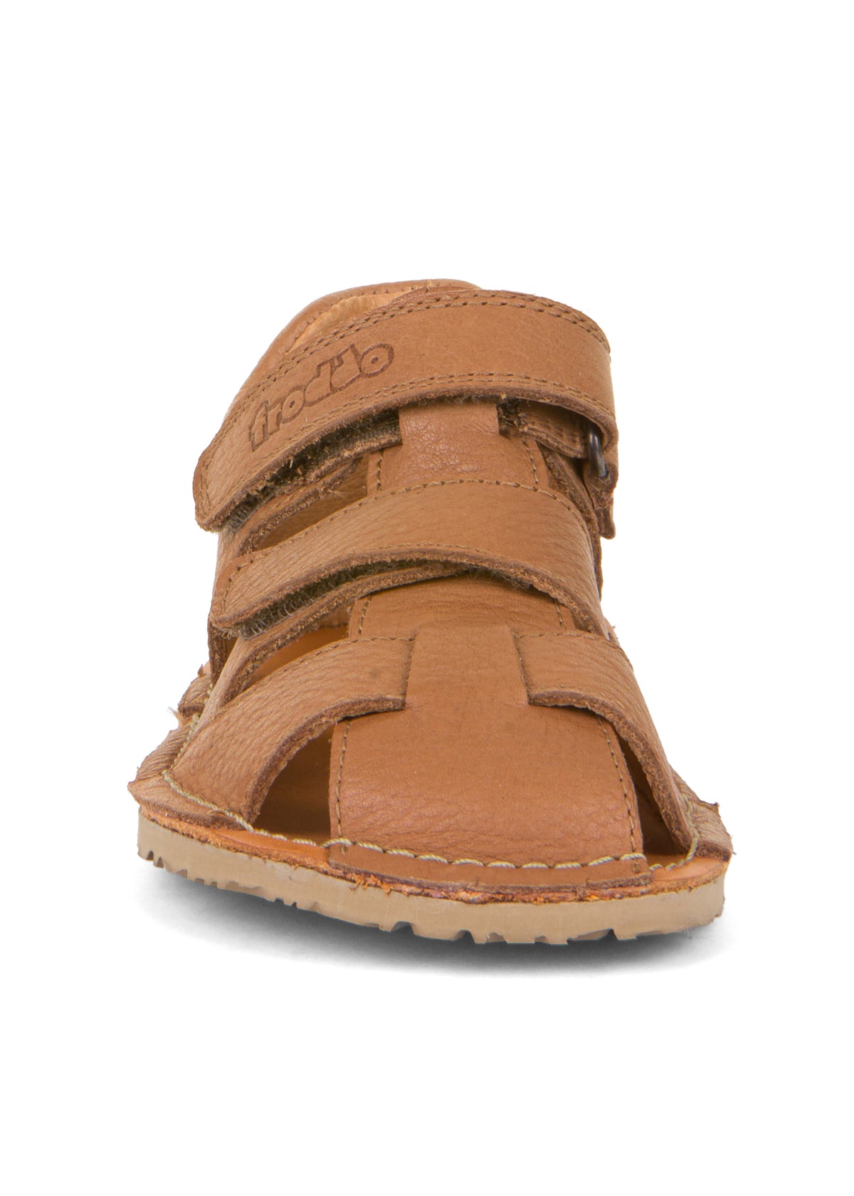 Children's barefoot sandals, Flexy Avi - cognac brown