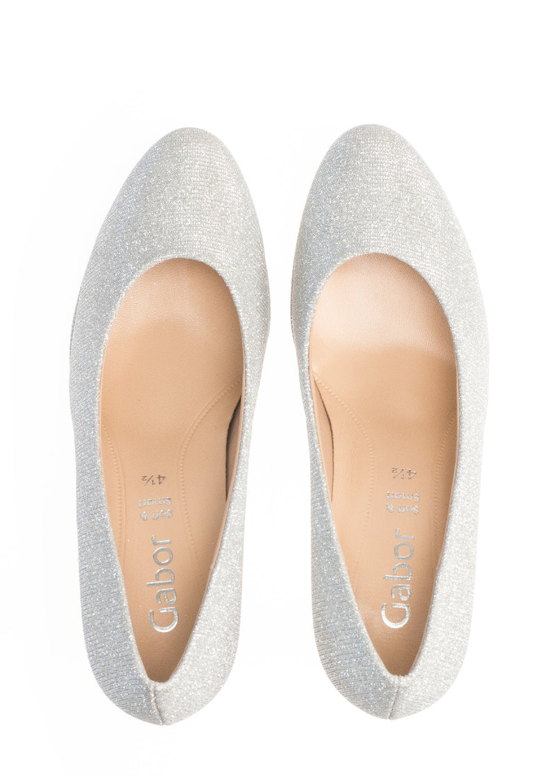 High heels - silver glitter