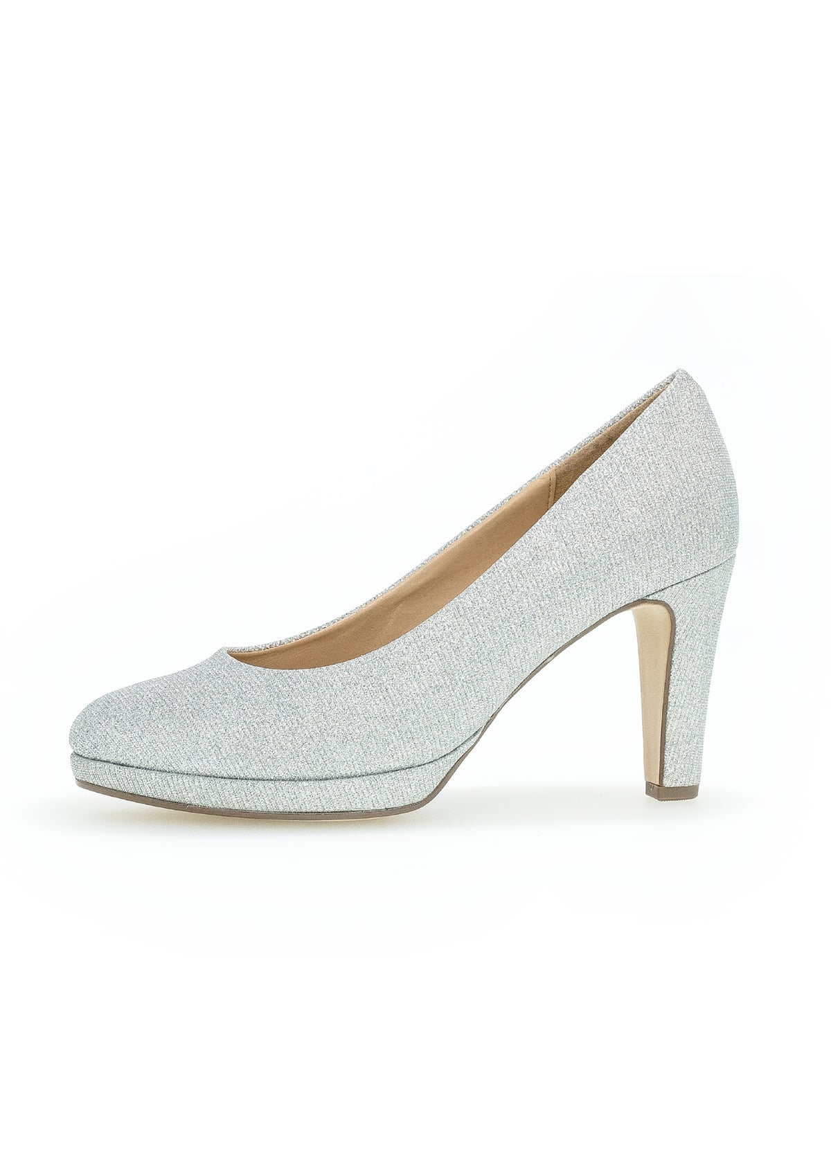 High heels - silver glitter