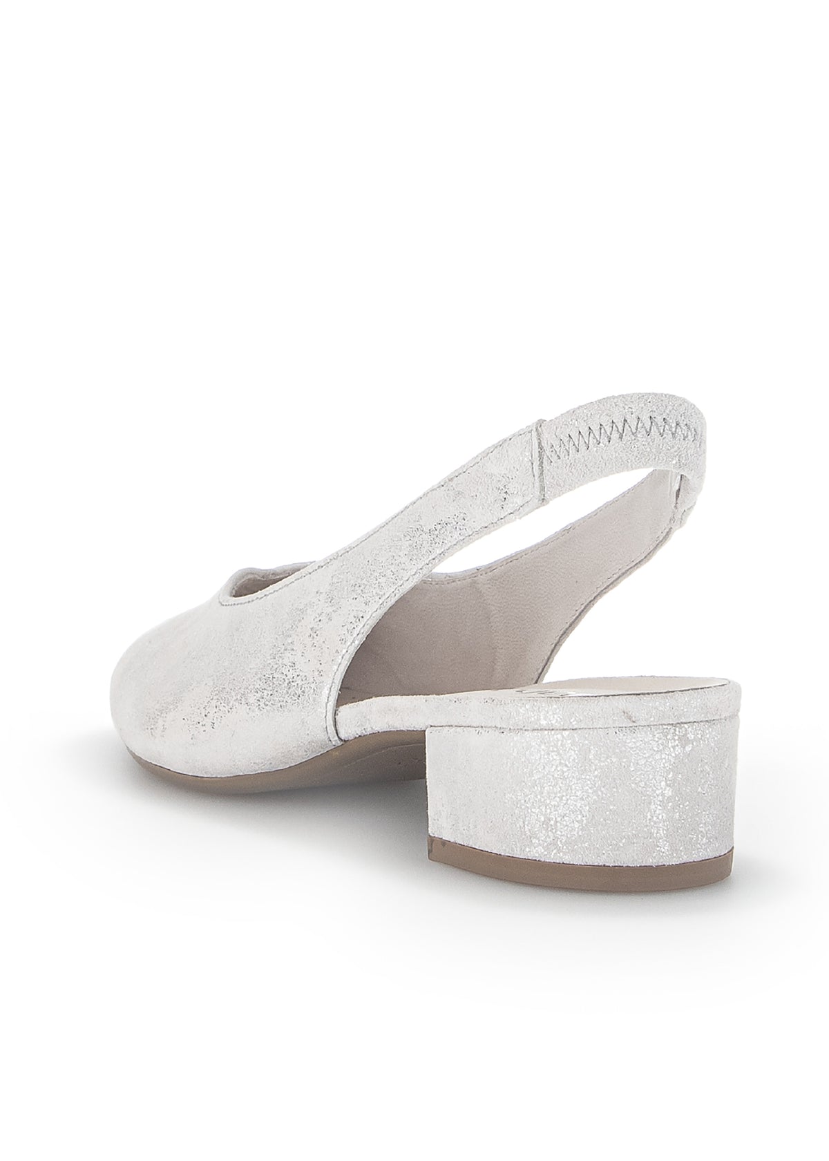 Slingback open-toed shoes - light, silvery