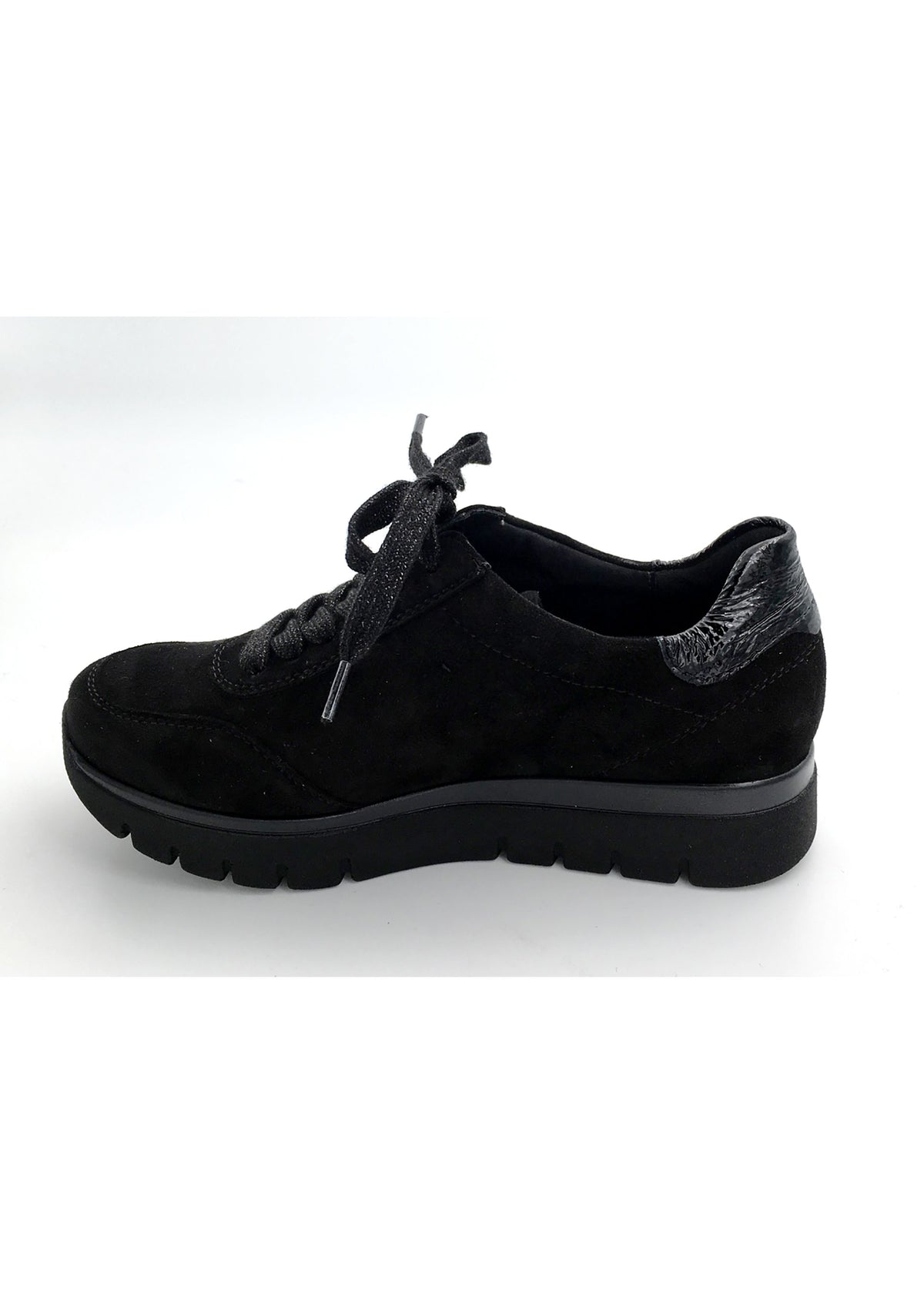 Thick sole sneakers - black