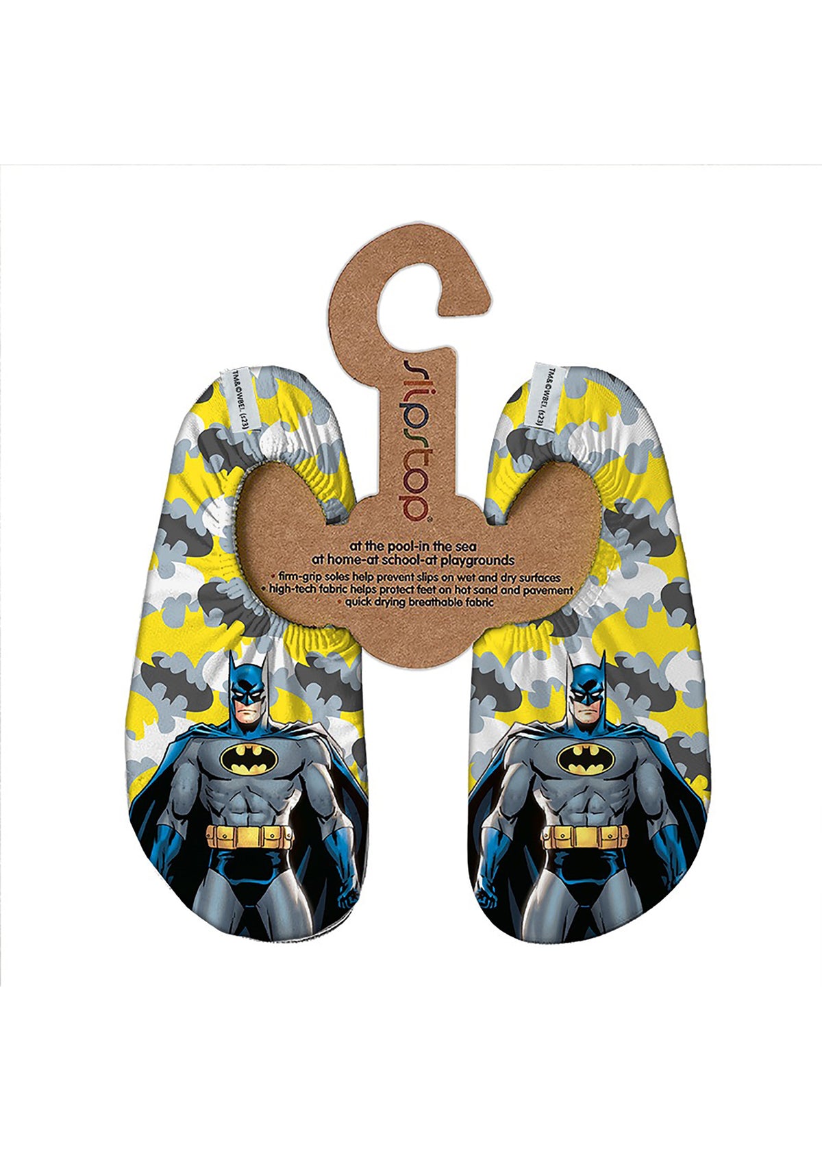 Children's slippers - Dark Bat, yellow-grey-white, Batman