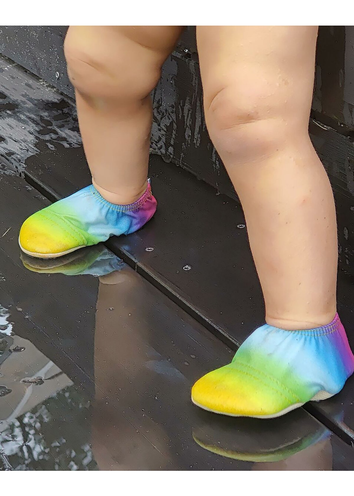 Lasten tossut - Rainbow, sateenkaarikuvio liukuväreillä